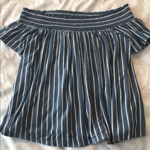 Off the Shoulder Striped Top